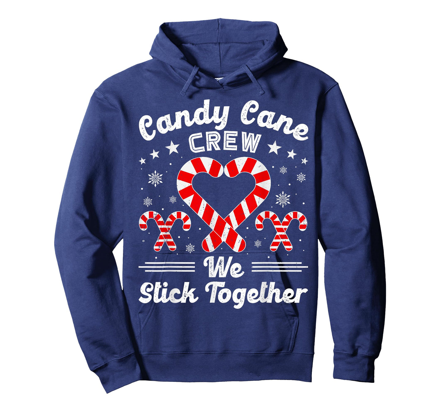 Christmas Candy Cane Heart Crew Family Matching Pajamas T-Shirt