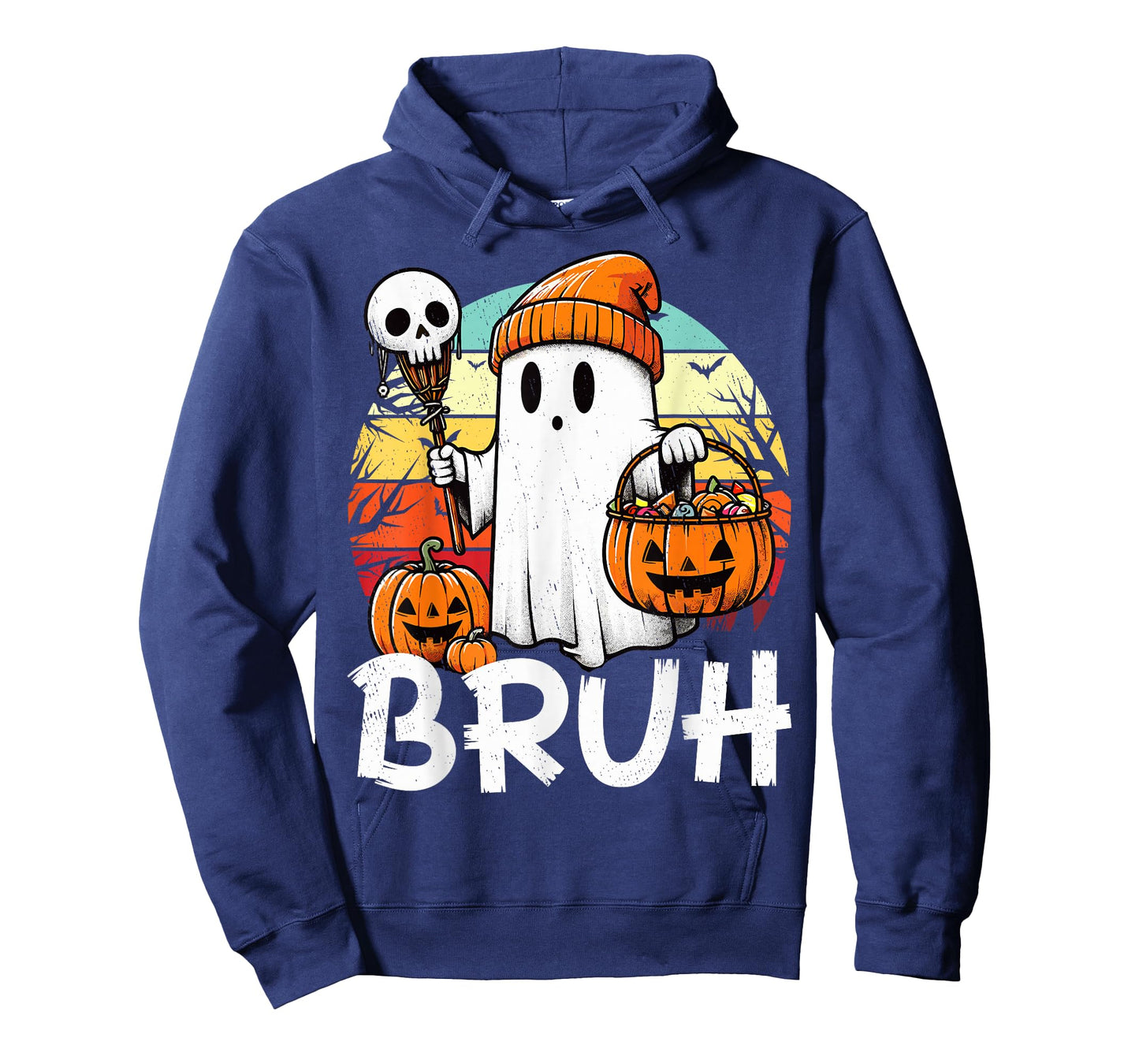 Bruh Ghost Funny Halloween Boo Spooky Halloween Bruh Ghost T-Shirt