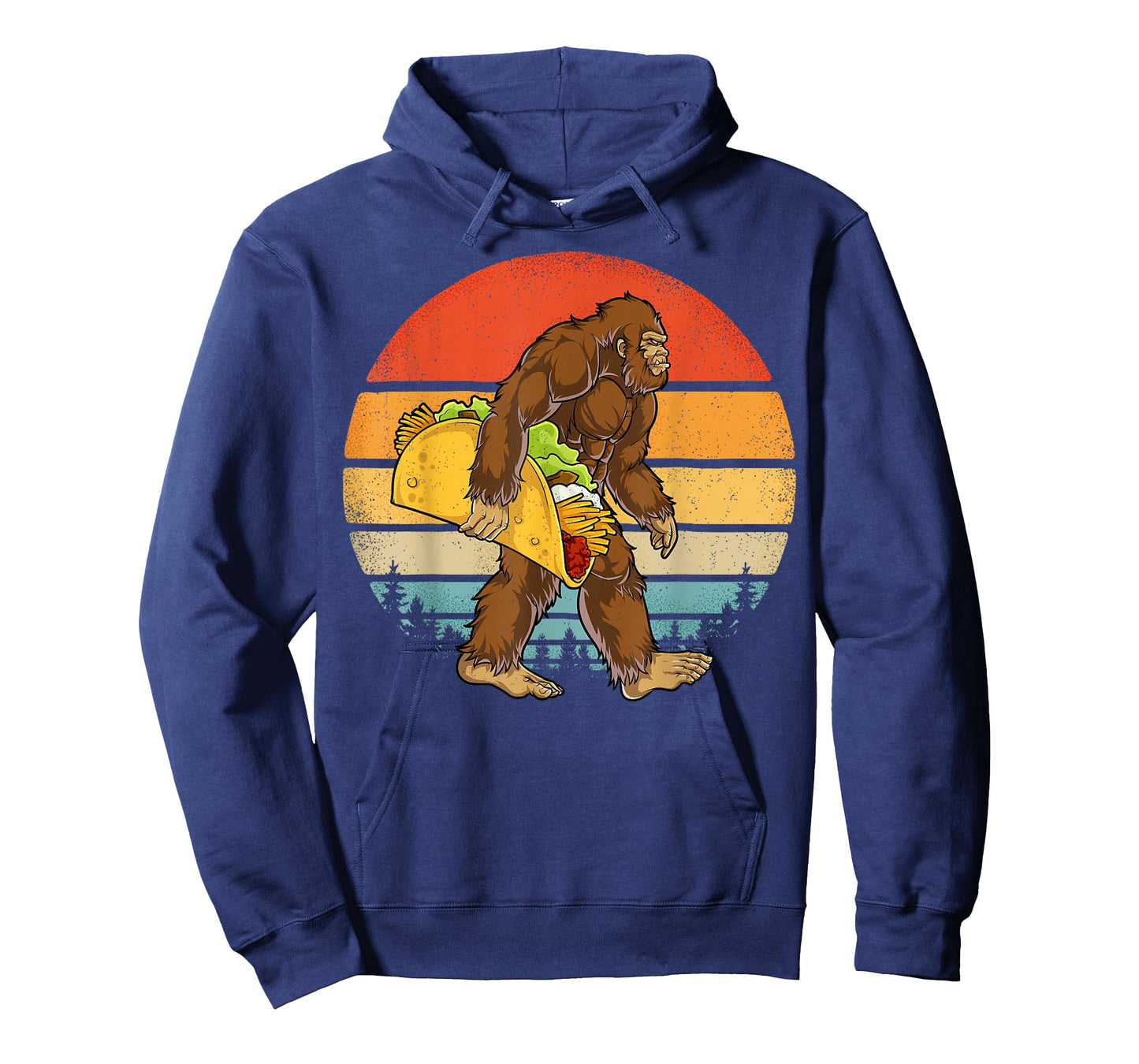 Bigfoot Carrying Taco Funny Cinco de Mayo Boys Men Sasquatch T-Shirt