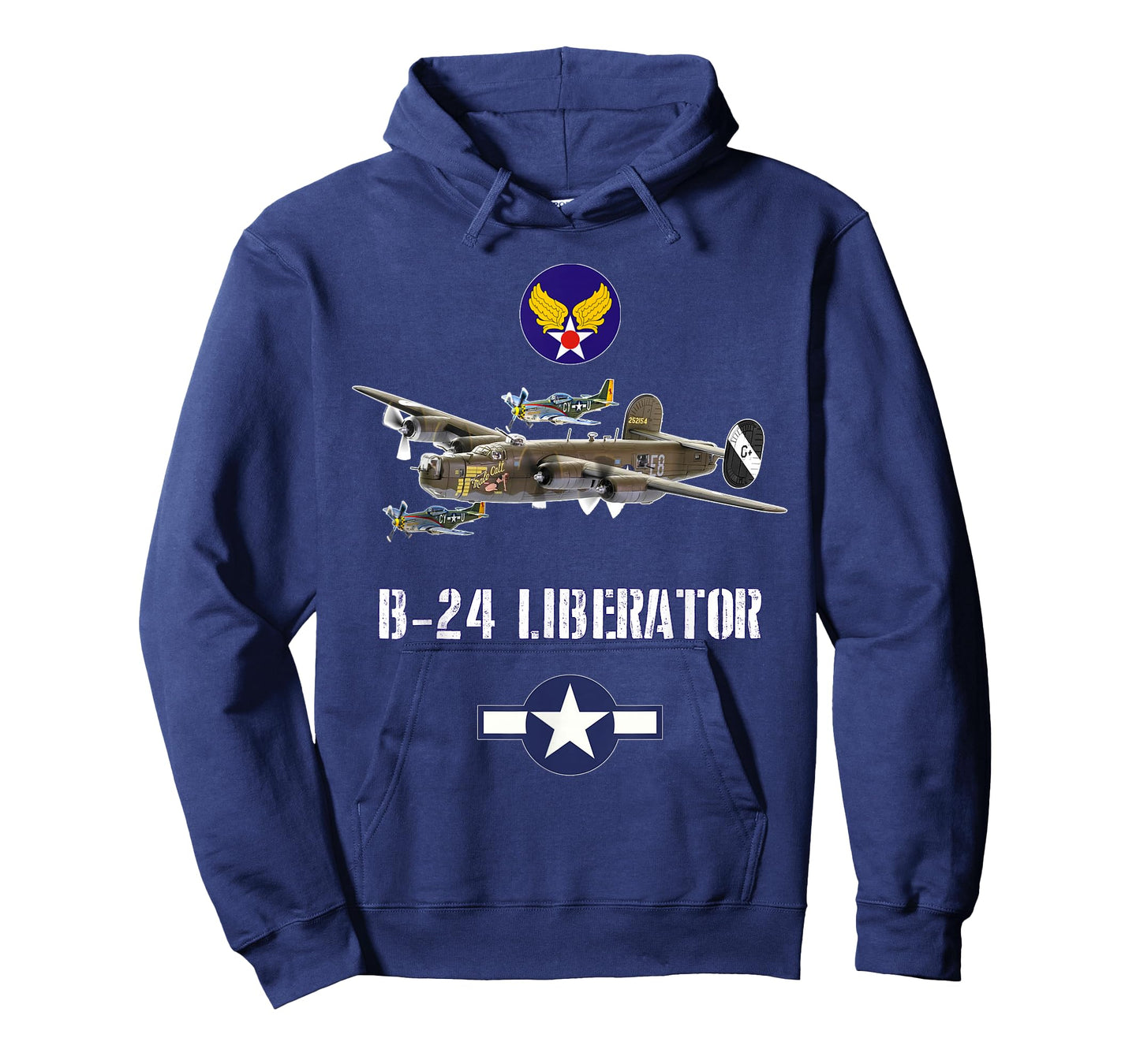 USAAF B-24 Liberator WW2 Bomber Airplane T-Shirt
