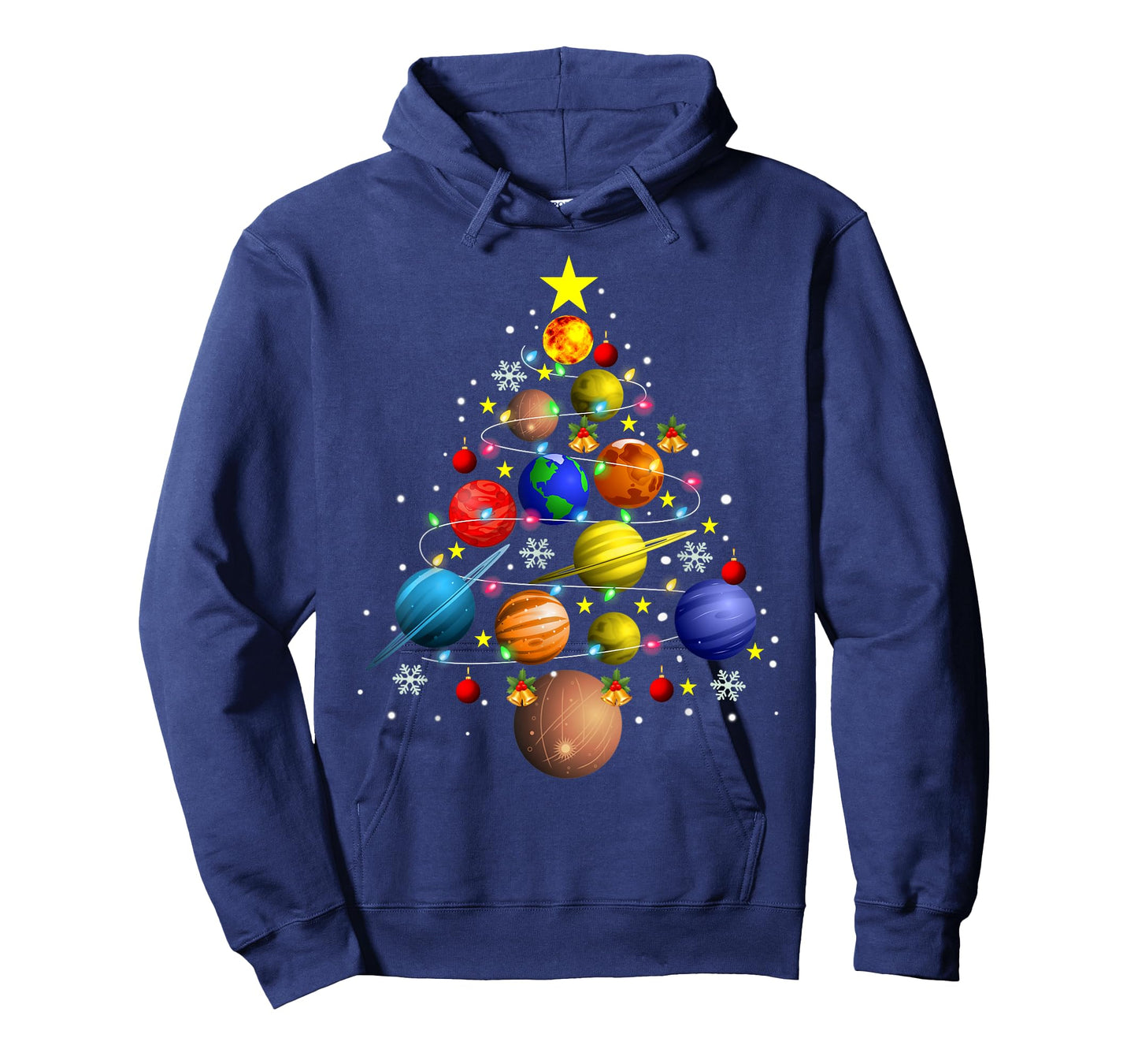 Solar System Planets Christmas Tree Tee Astronomy Xmas Gift T-Shirt