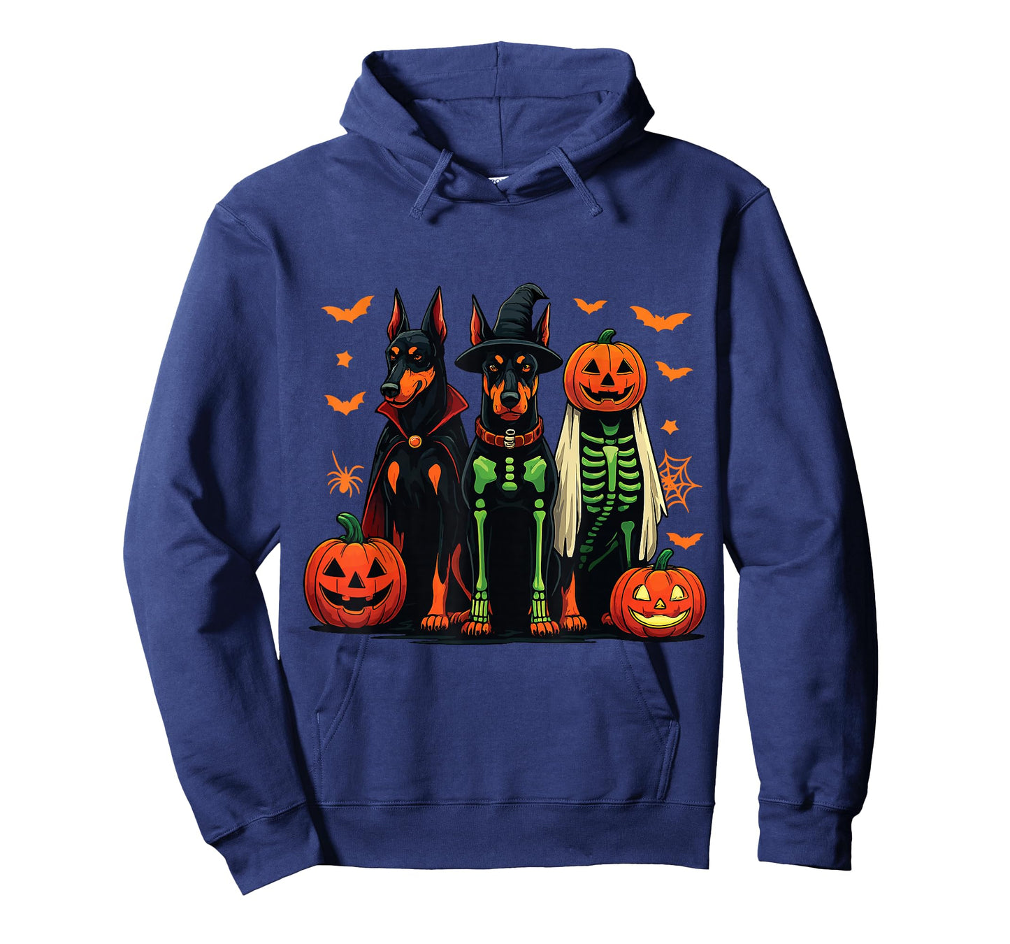 Doberman Mummy Ghost Witch Funny Dog Costume T-Shirt