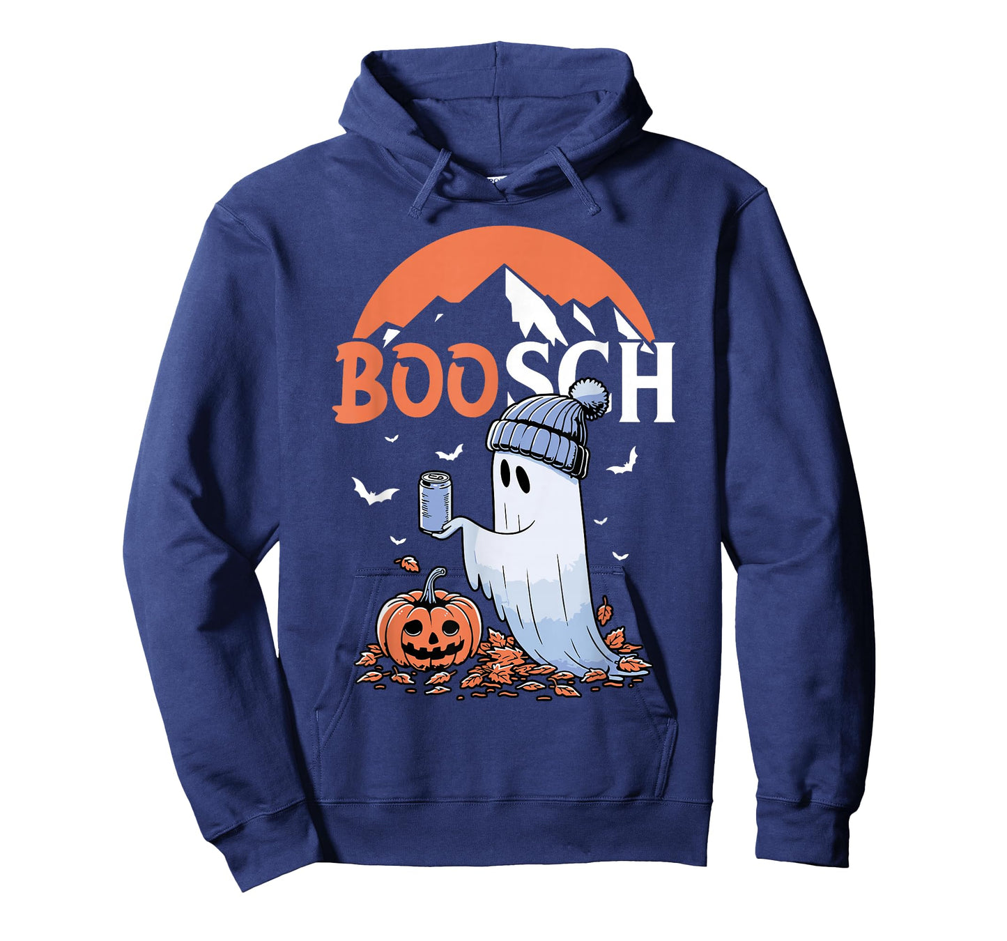 Cute Boo Ghost Halloween Pumpkin Beer Drinking Spooky Season T-Shirt