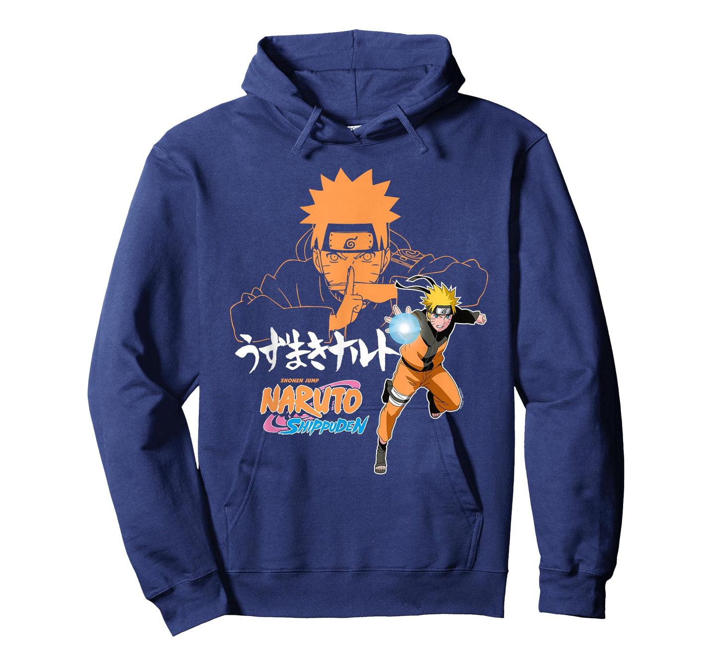 Naruto Shippuden Naruto Uzumaki Jutsu with Kanji Anime T-Shirt