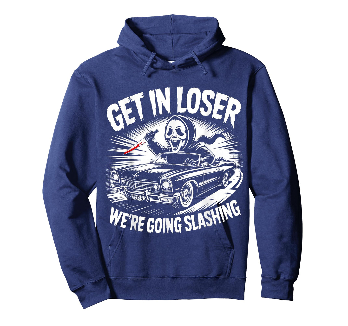 Vintage Horror Get in Loser We're Going Slashing Halloween T-Shirt