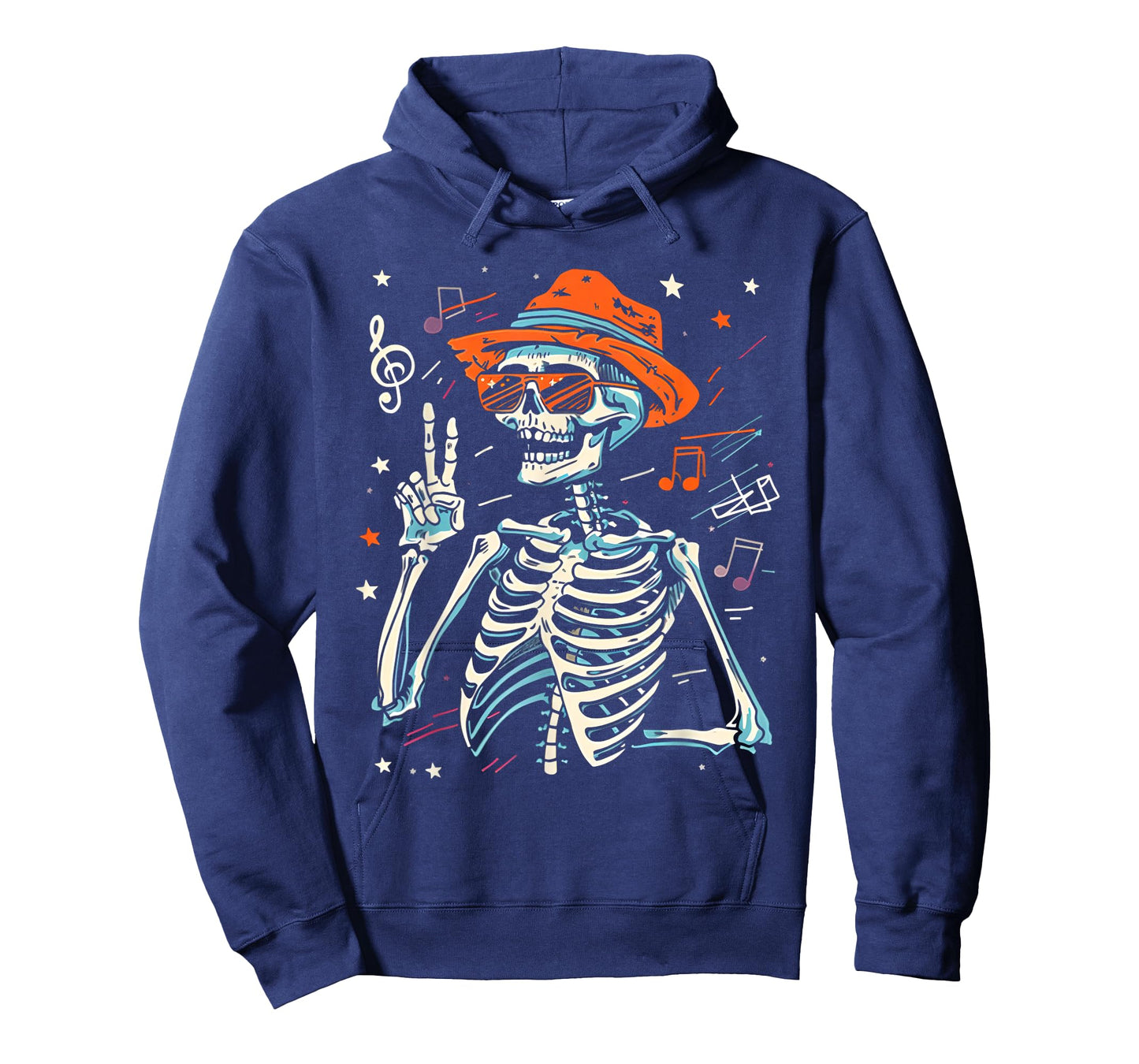 Funny Halloween Rocker Skeleton Hand Rock On Halloween T-Shirt