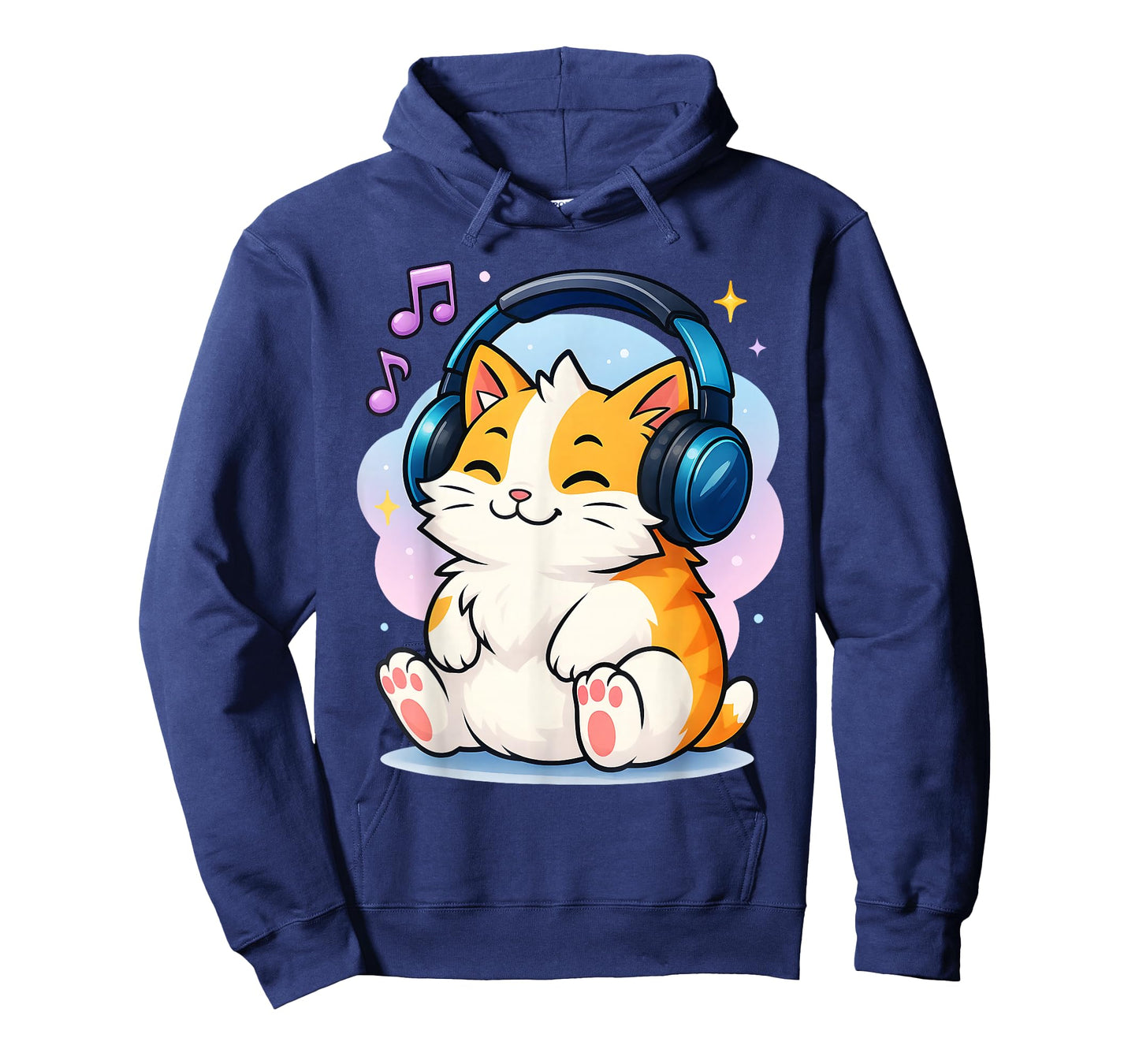 Cute Kawaii Cat Neko Funny Music Kitten Lover K-Pop Gift T-Shirt