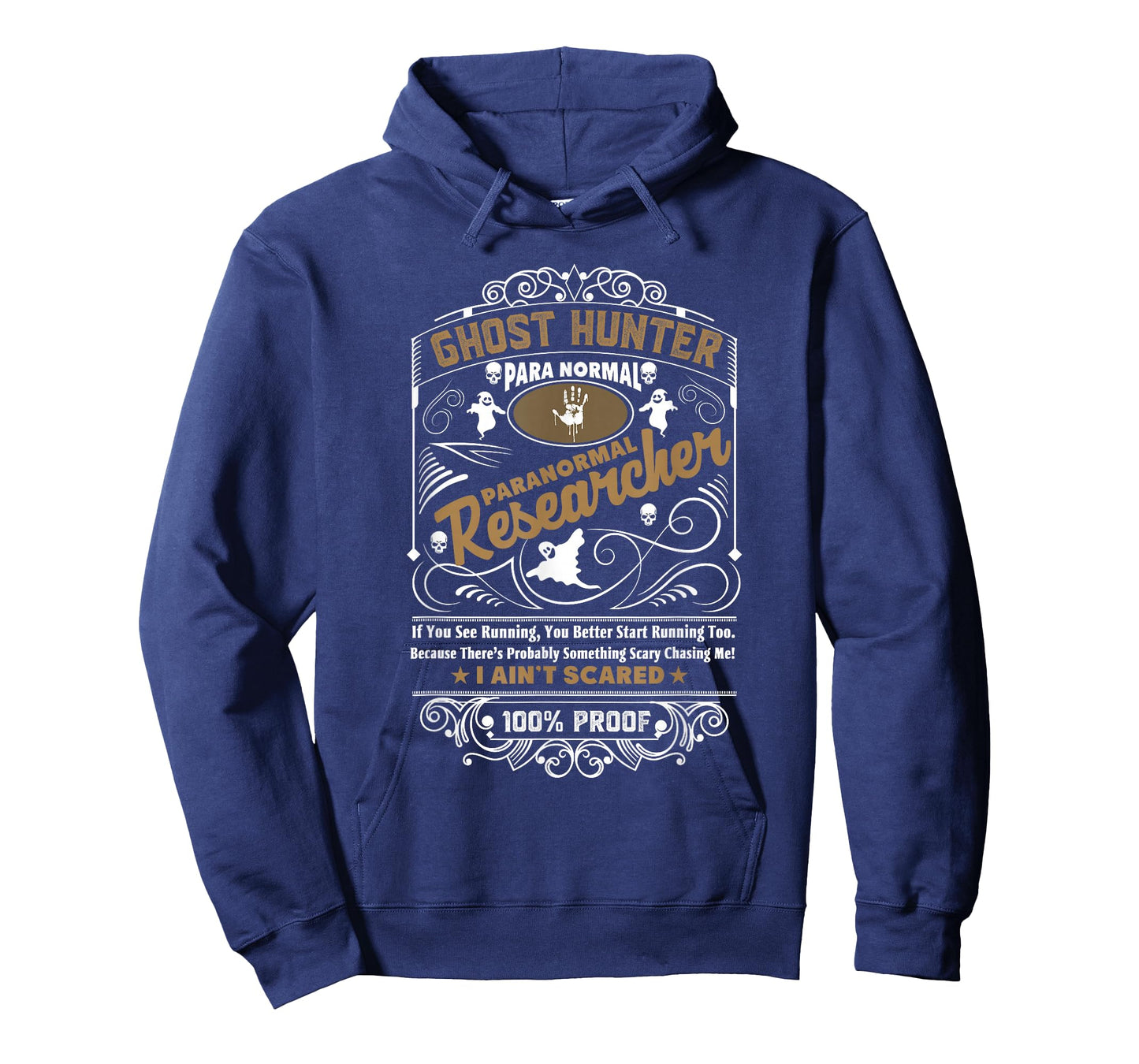 Ghost Hunter Paranormal Vintage Whiskey Style Design T-Shirt