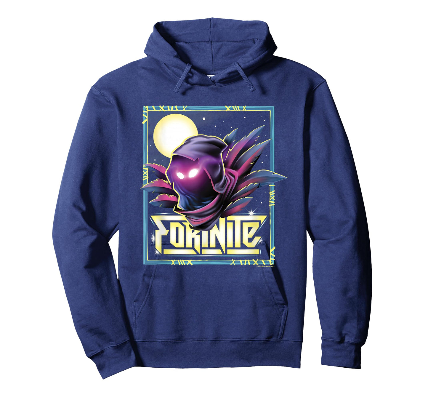 Fortnite Raven Icon Shadow Silhouette Big Chest Poster T-Shirt