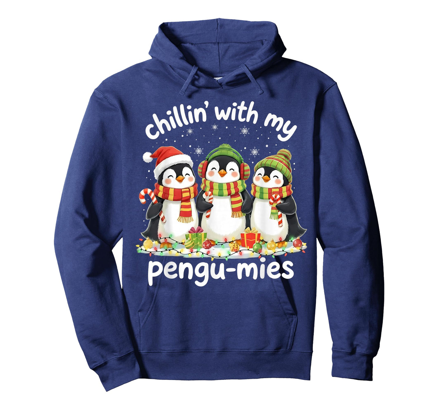 Chillin' with My Pengu-mies Family Christmas Holiday Penguin T-Shirt