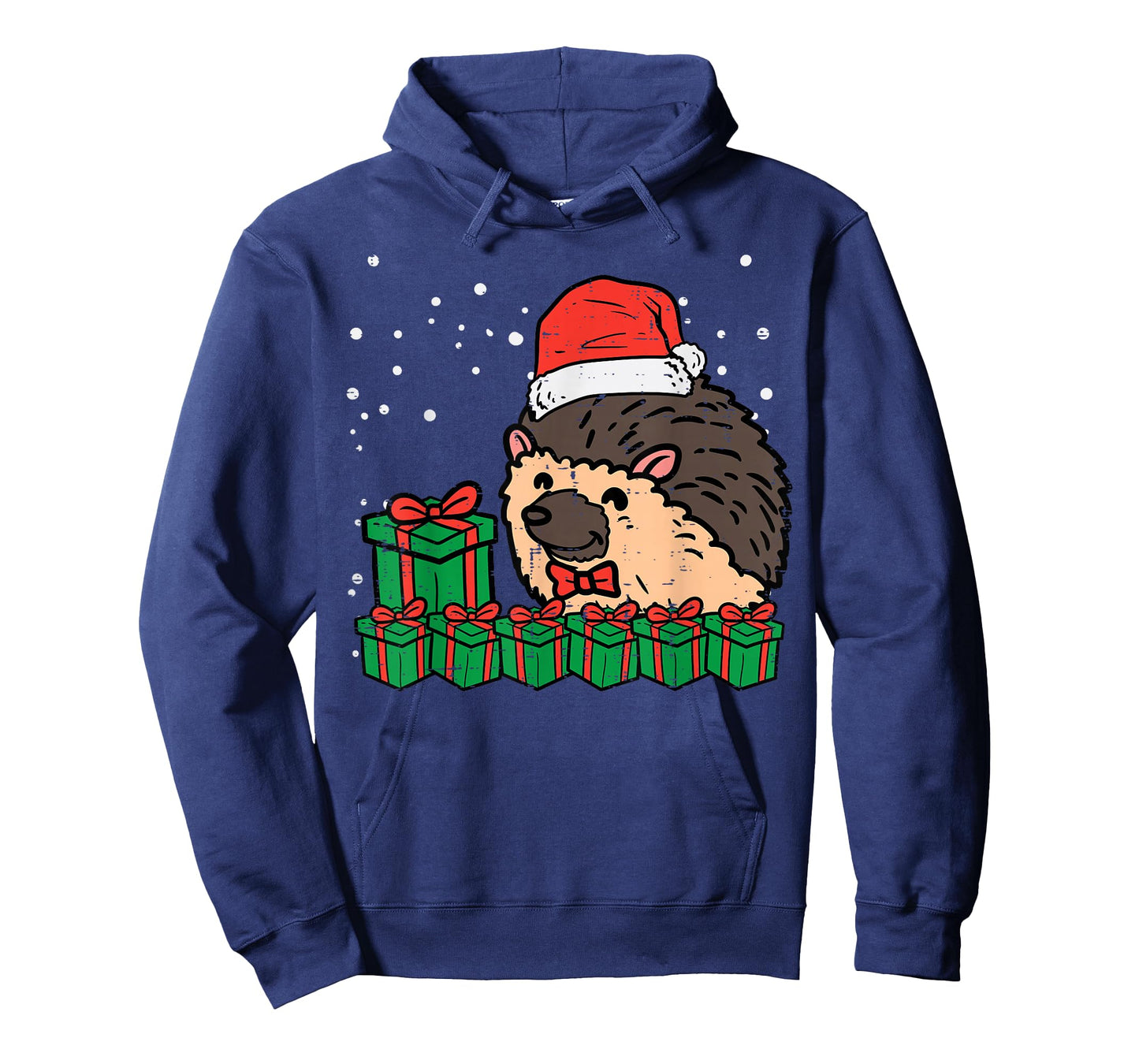 Christmas Hedgehog Santa Cute Xmas Porcupine Men Women Kids T-Shirt