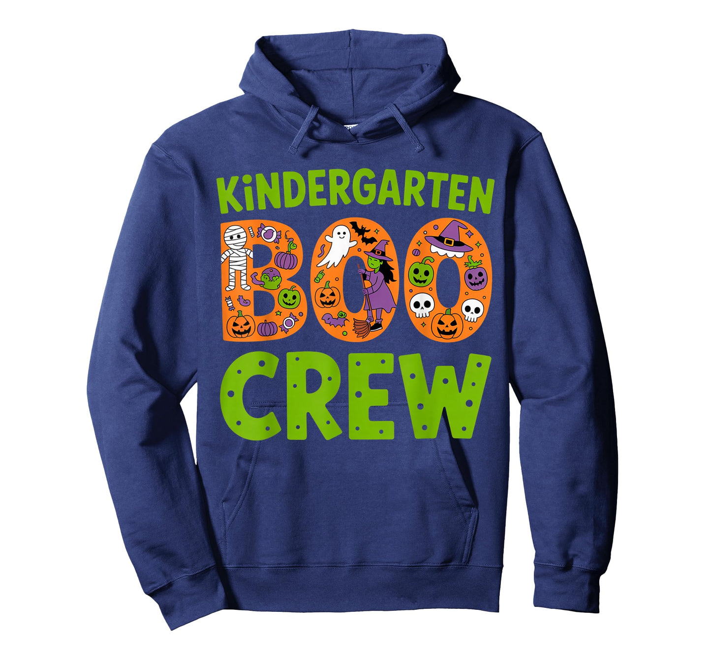 Kindergarten Boo Crew Funny Halloween Teacher Kids T-Shirt