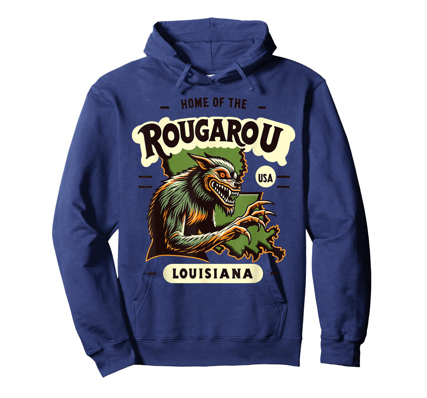 Home State Rougarou Louisiana Cryptid Paranormal Design T-Shirt