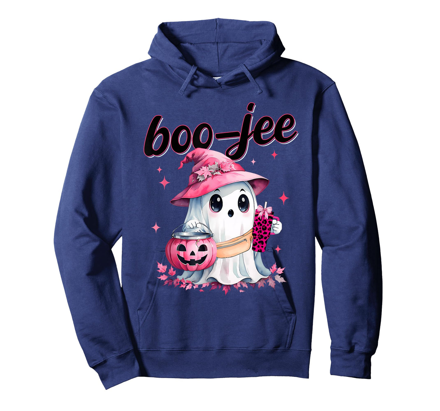 Boujee Boo Jee Spooky Ghost Pink Halloween Pumpkin Costumes T-Shirt