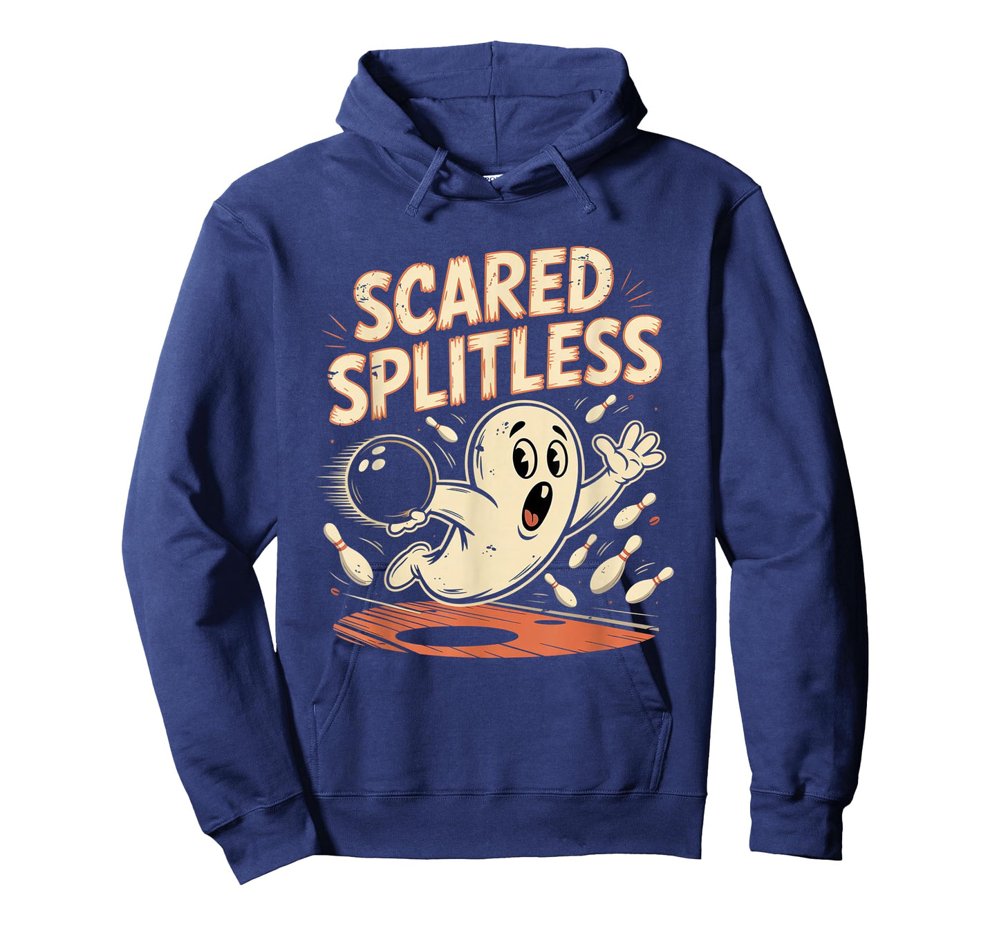 Scared Splitless Bowling Halloween Fun Design T-Shirt