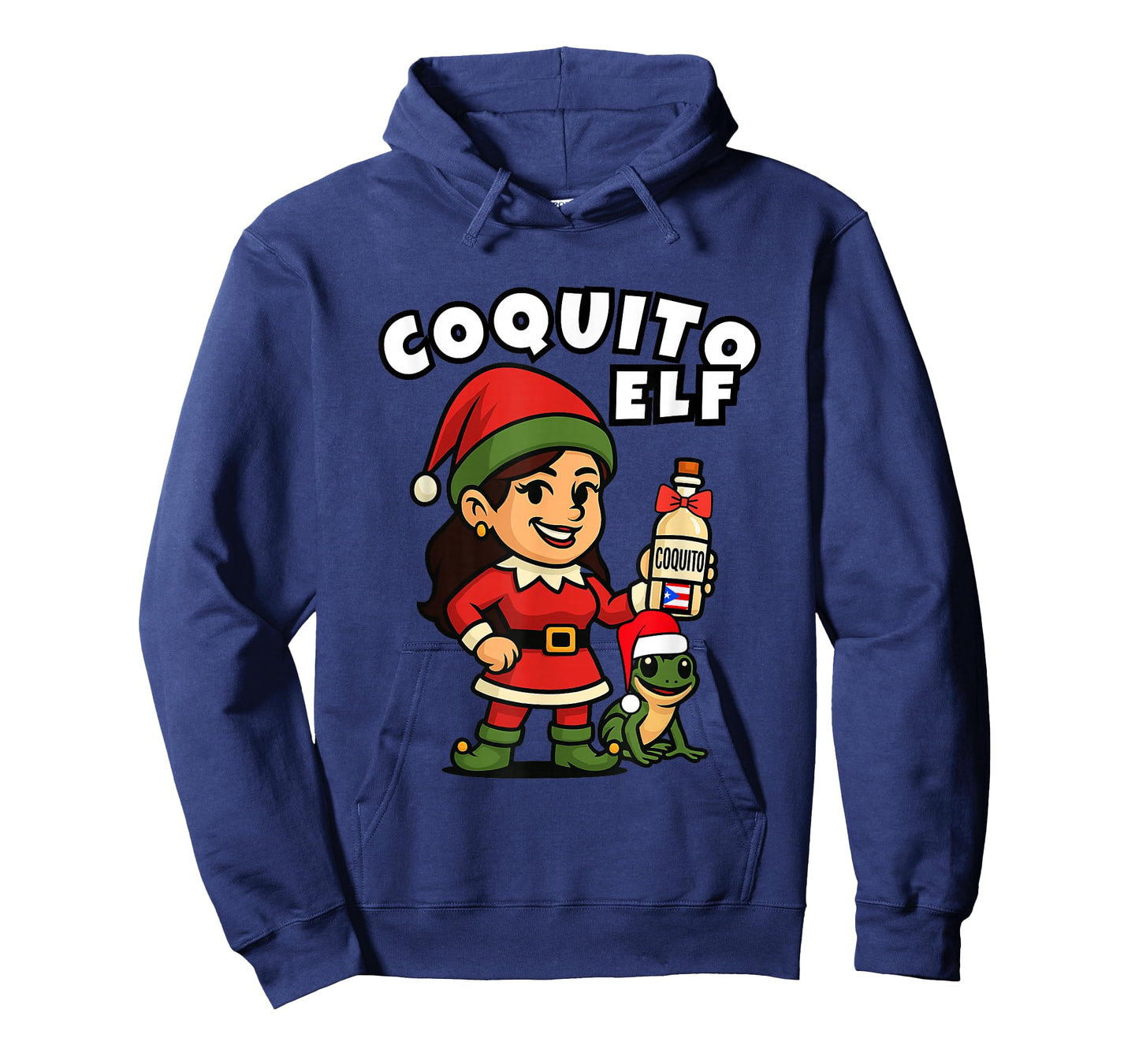 Funny Puerto Rico Christmas Coquito ELF Bilingual for her T-Shirt