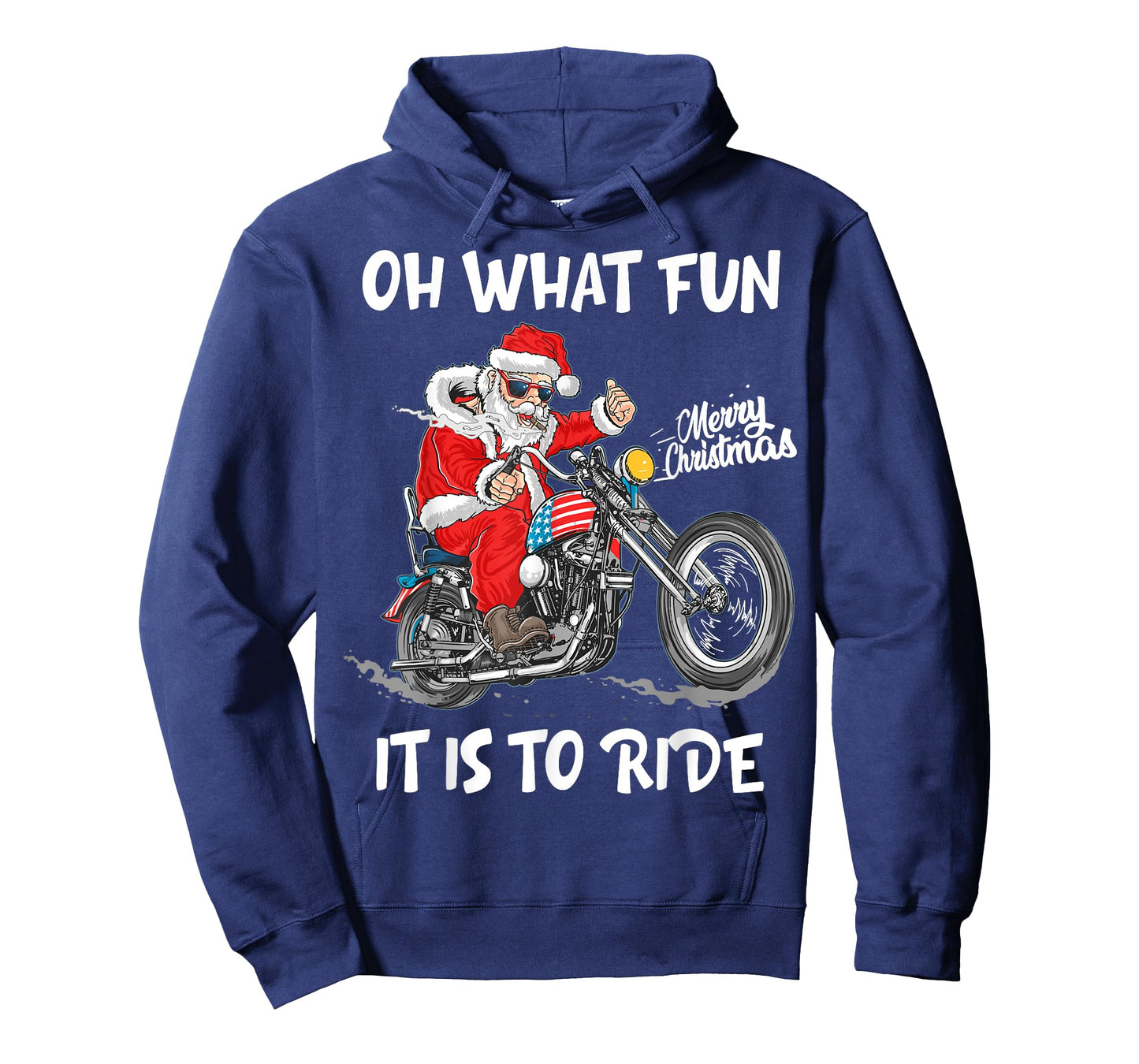 Biker Santa Motorcycle Fan Merry Christmas Xmas Holidays T-Shirt