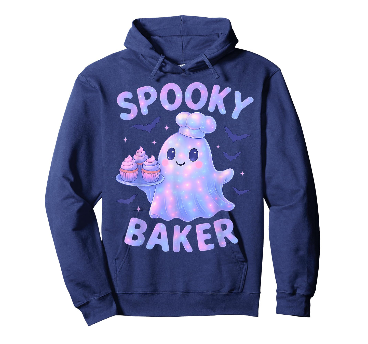 Spooky Baker Ghost Chef Halloween Baking Bakery Cake Lover T-Shirt