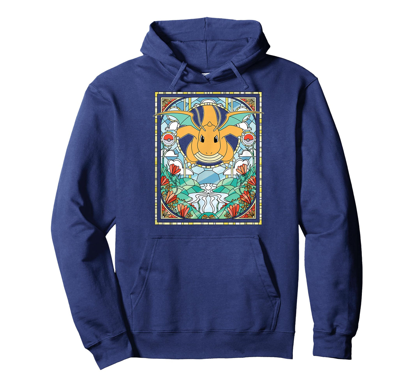 Pokémon - Dragonite Stained Glass Dragon Type Generation 1 T-Shirt