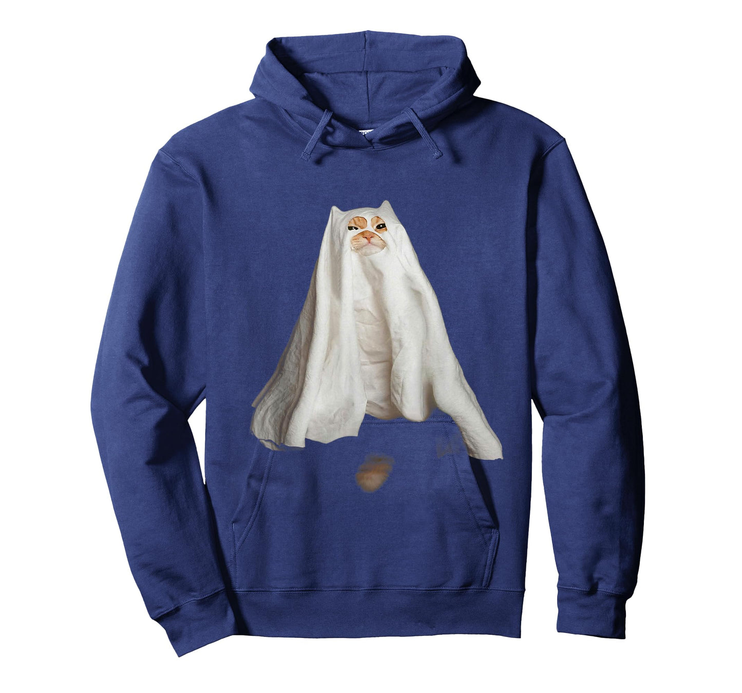 Ghost Cat Meme Funny Halloween Men Women Kids T-Shirt