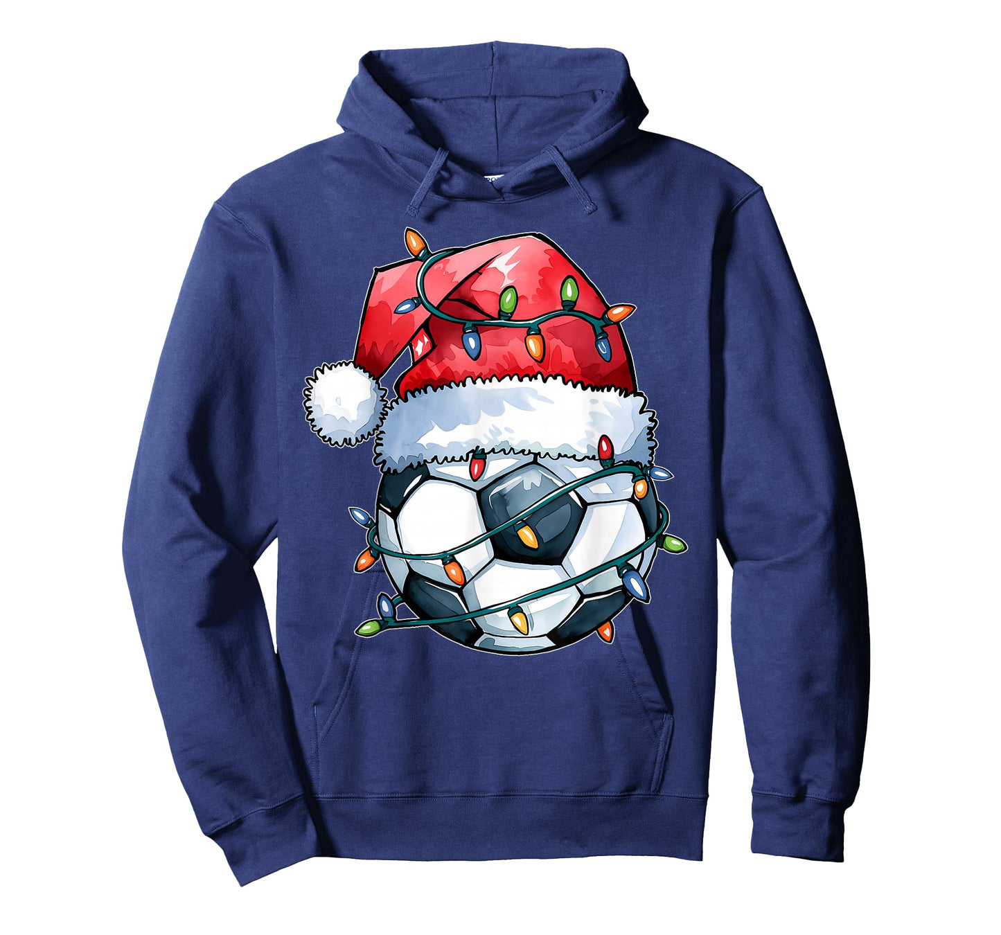 Santa Sports Design For Men Boys Christmas Soccer Player T-Shirt