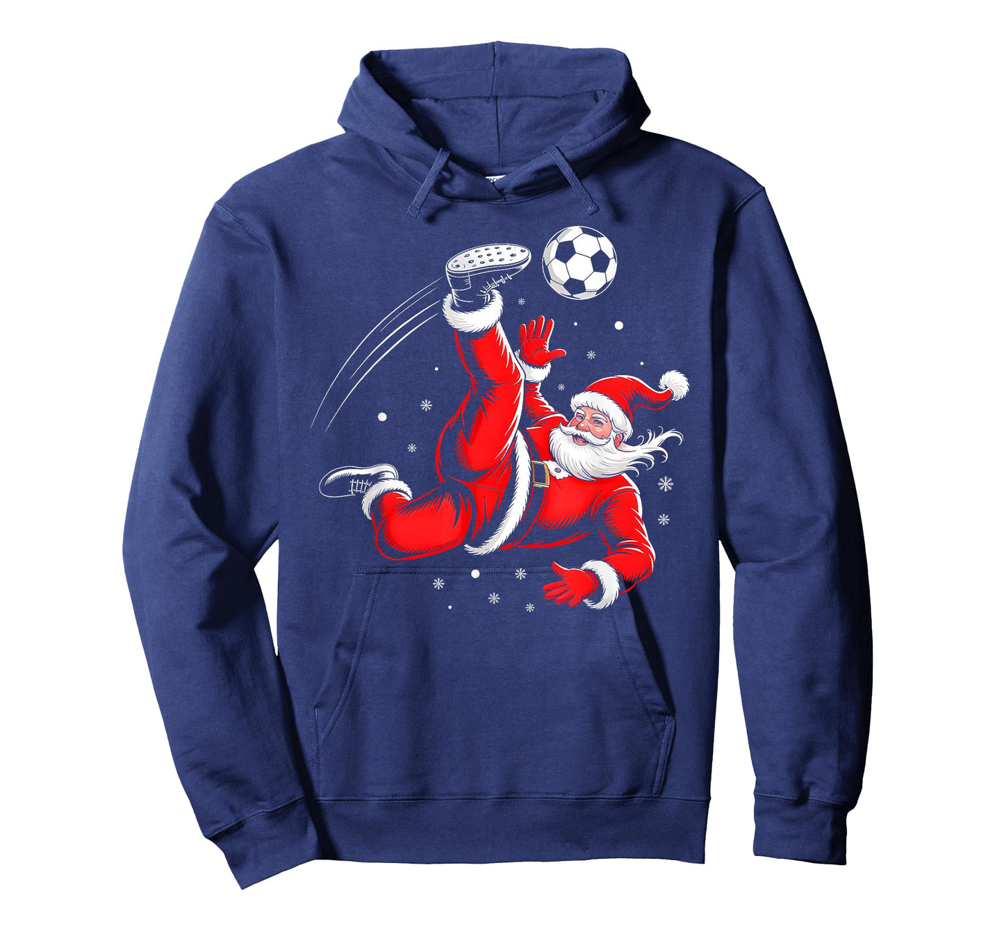 Santa Plays Soccer Christmas Sports Design for Men Boys T-Shirt