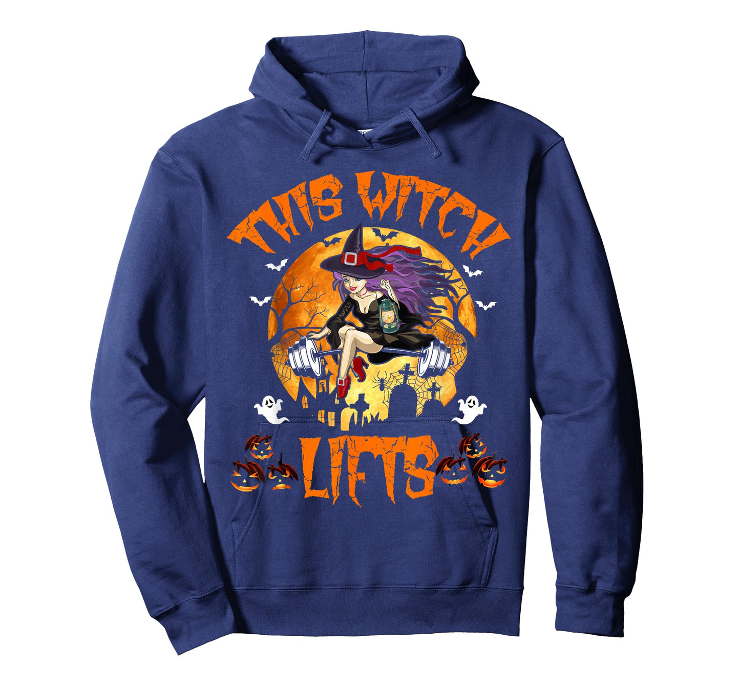 This Witch Lifts Barbell Fitness Gym Workout Witch Halloween T-Shirt