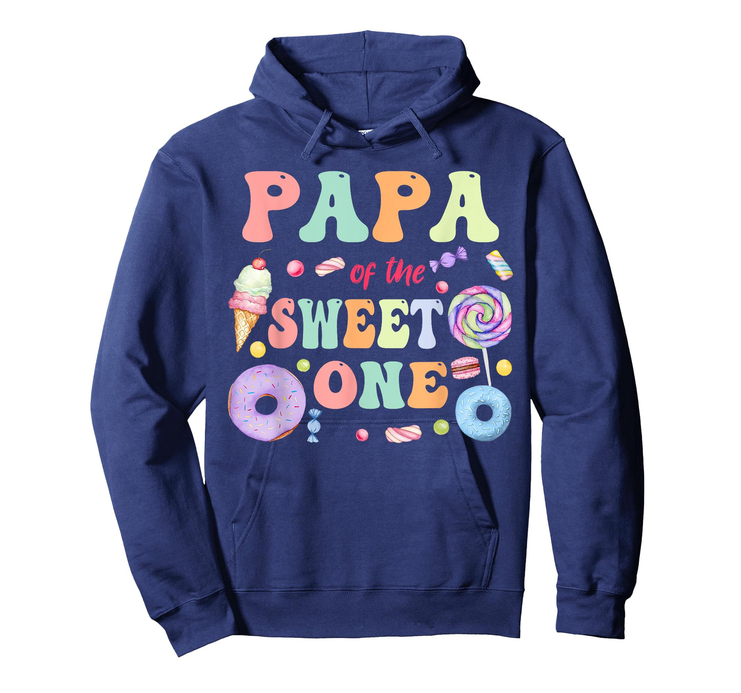 Papa of The Sweet One Lollipop Candy Birthday Party Family T-Shirt