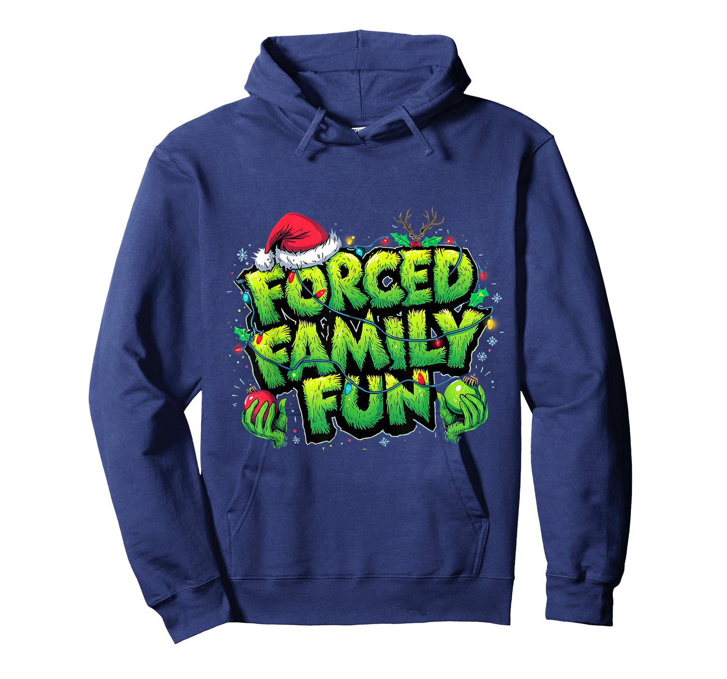 Forced Family Fun Funny Christmas Holiday Design T-Shirt