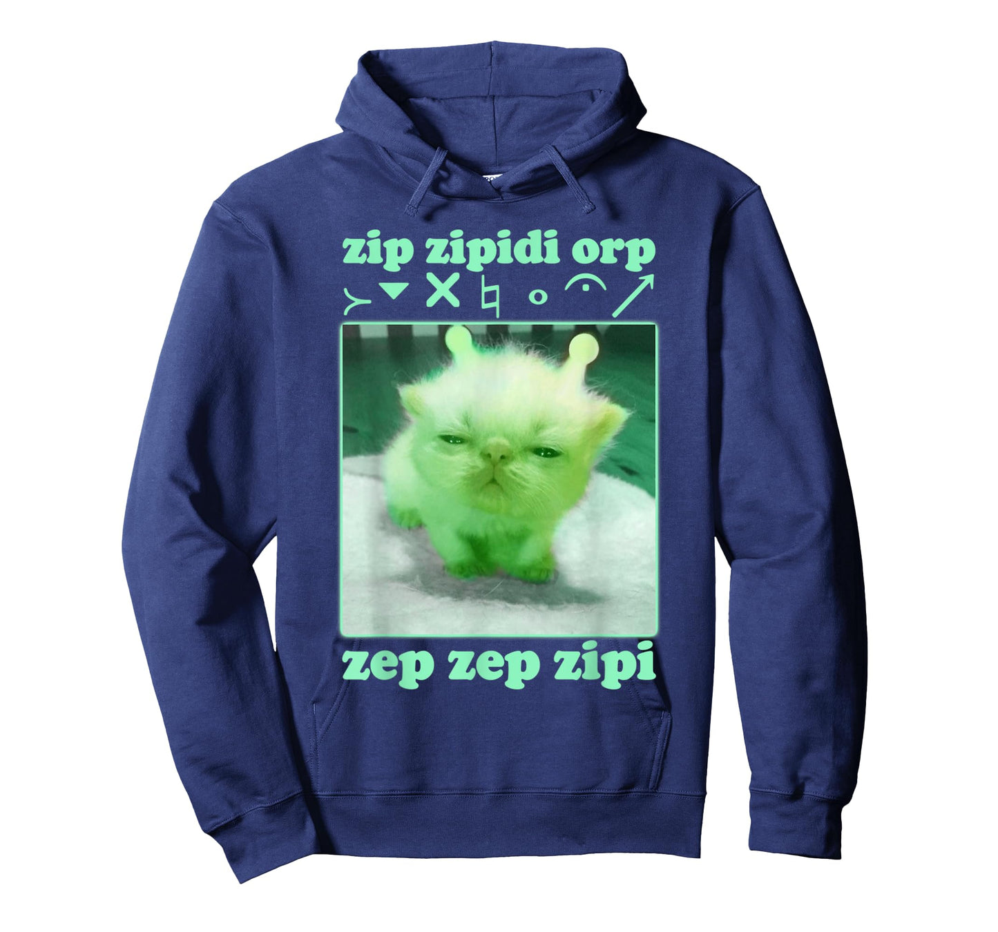 Funny Alien Cat Dank Meme Cringe Cat Woman Man Kids T-Shirt