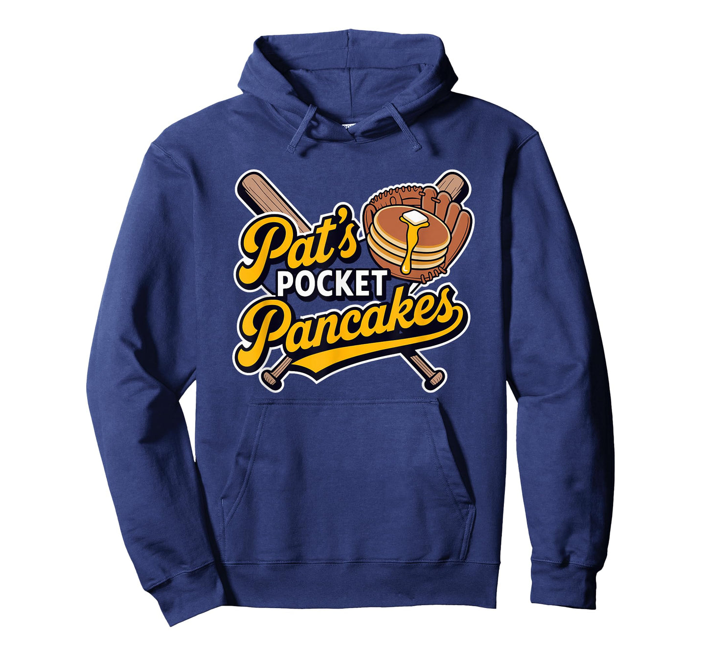 Pat's Pocket Pancakes Baseball Glove Stack Syrup T-Shirt