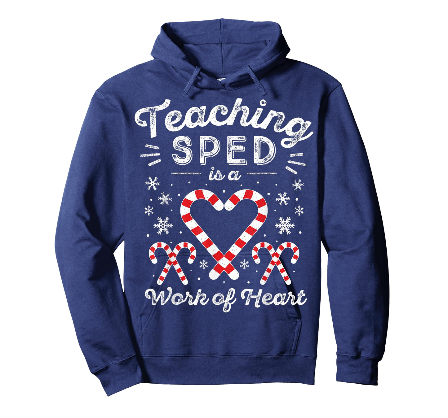 Special Ed Christmas Candy Cane | Work of Heart SPED Teacher T-Shirt