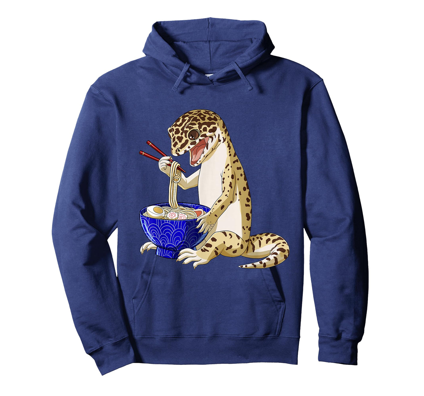 Funny Japanese Kawaii Ramen Reptile Leopard Gecko T-Shirt Small