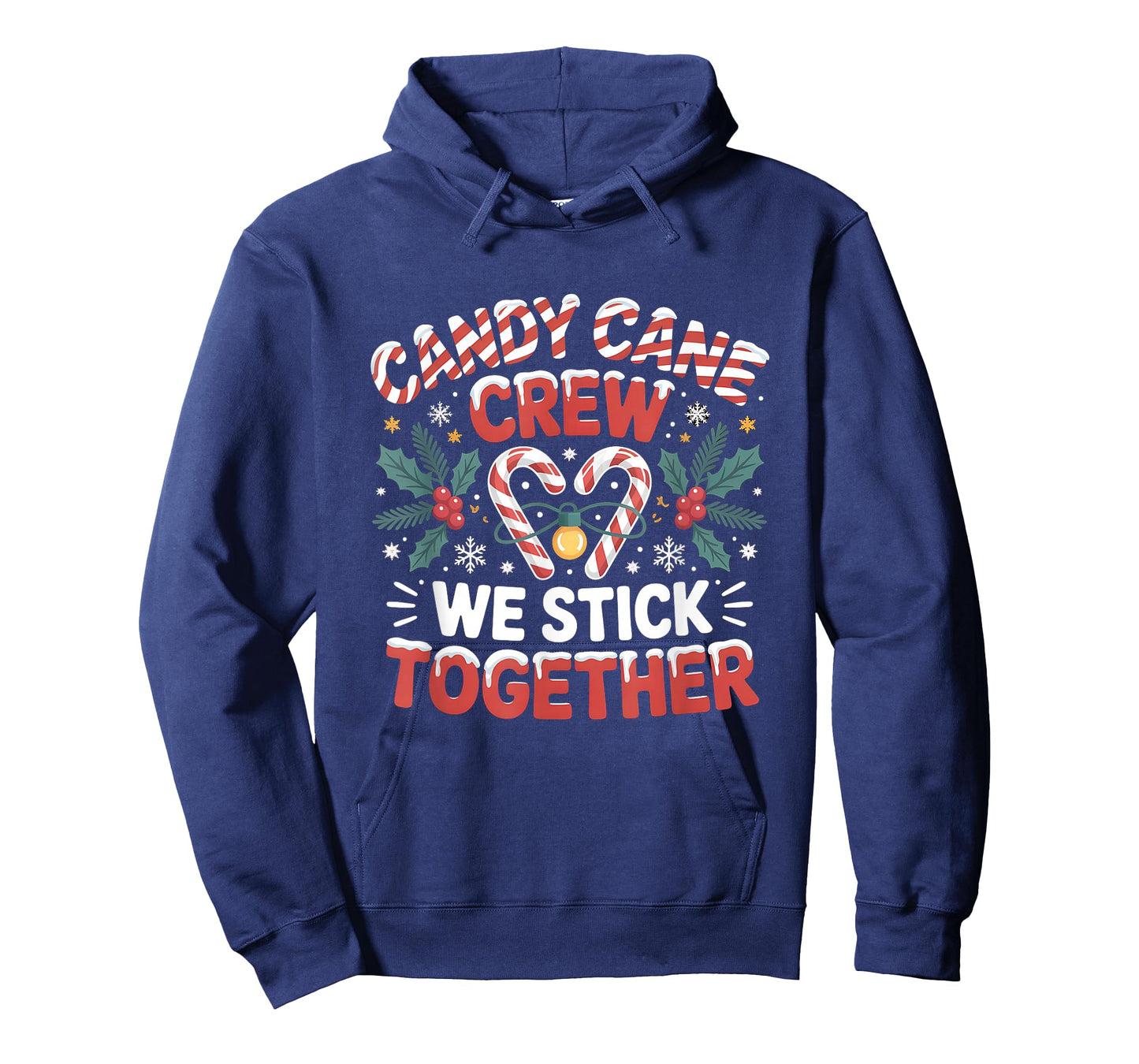 Candy Cane Crew We Stick Together Christmas Xmas Design T-Shirt