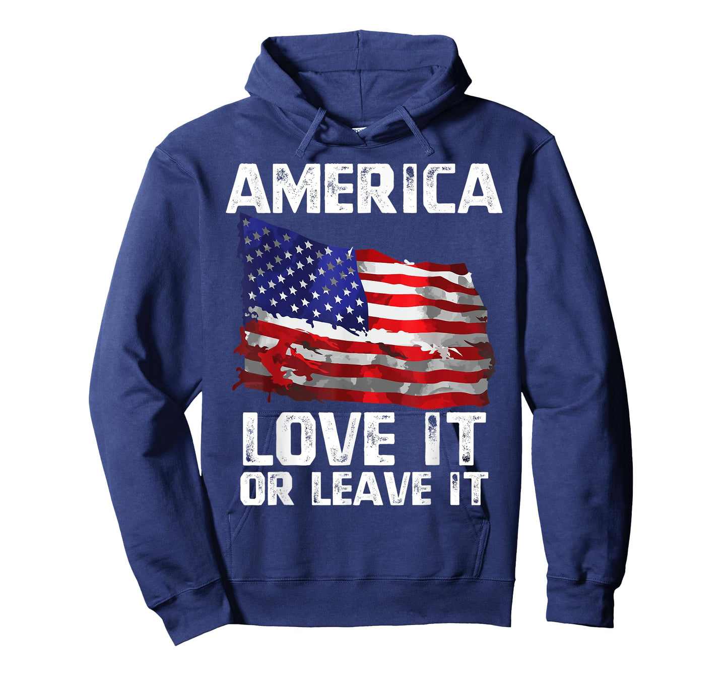 Love It Or Leave It Patriotic American USA Flag Conservative Women Men T-Shirt