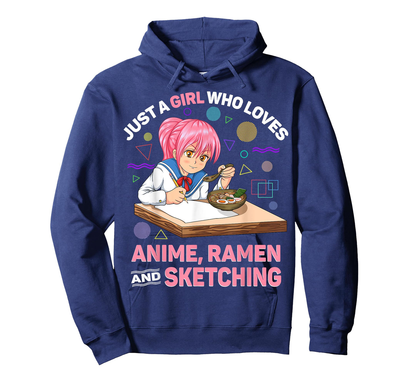 Just A Girl Who Loves Anime Ramen and Sketching Anime Gifts T-Shirt