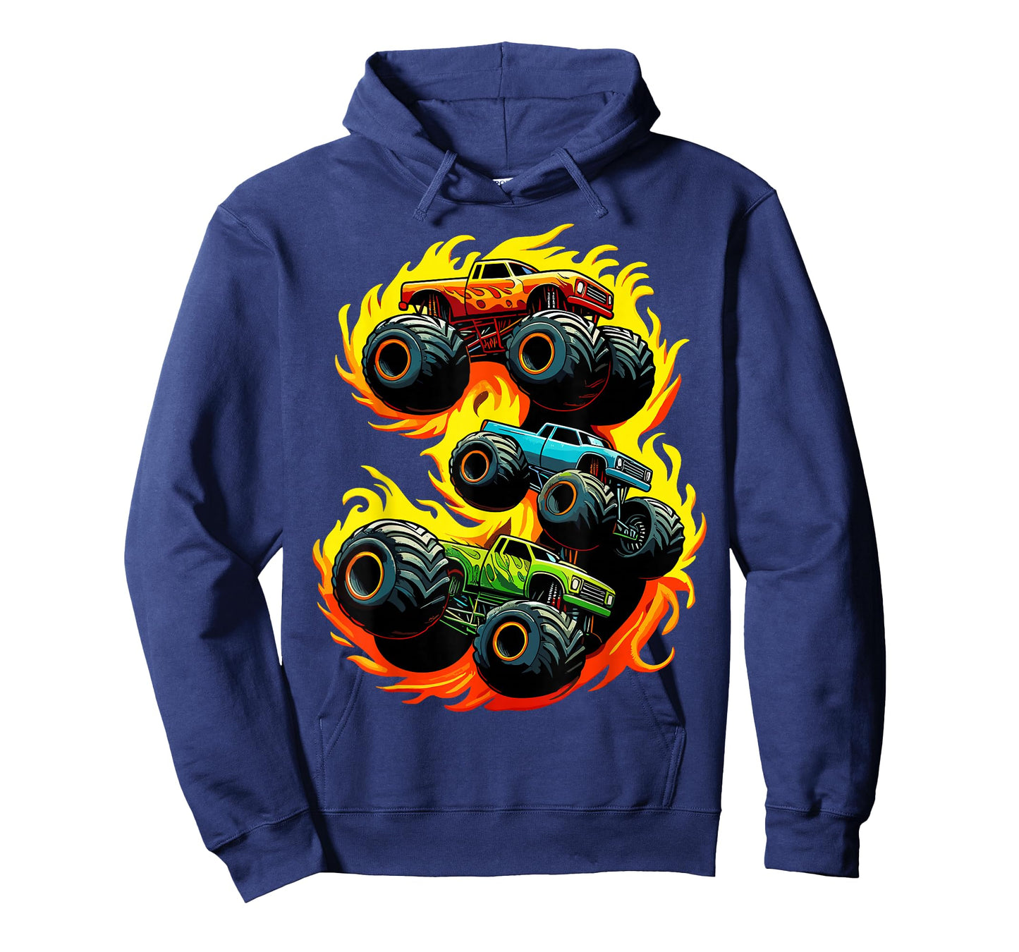 3 Year Old 3rd Birthday Boy Monster Truck T-Shirt