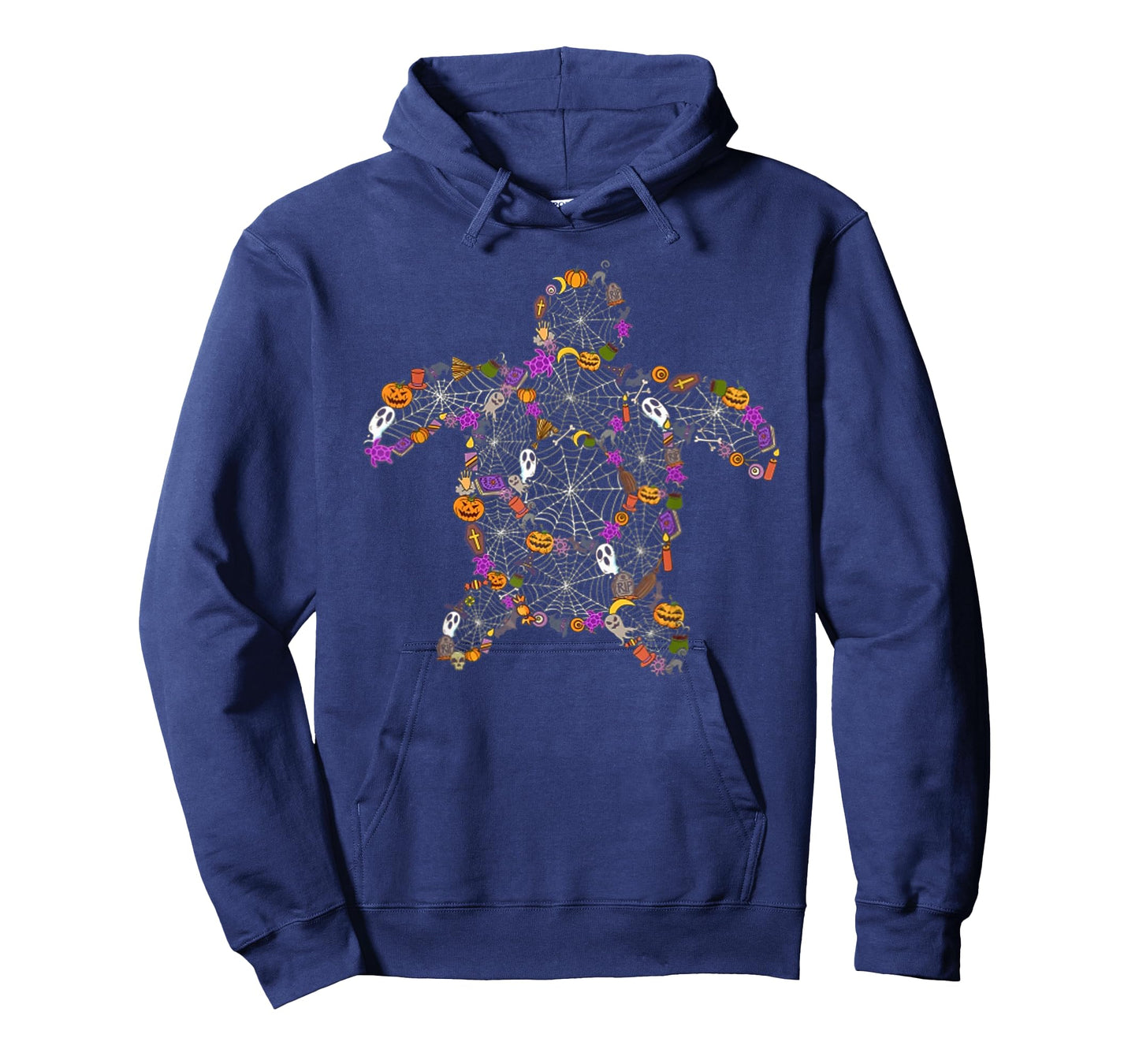 Sea Turtle Halloween Spider-web Pumpkin Ghost Halloween T-Shirt