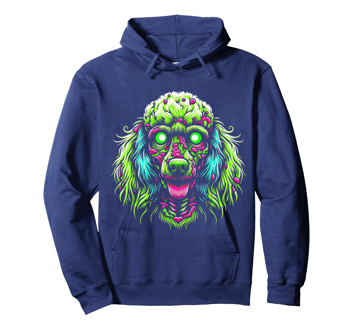 Zombie Poodle Dog Ghost Dark Halloween Horror Skeleton Gifts Men Women Kids T-Shirt