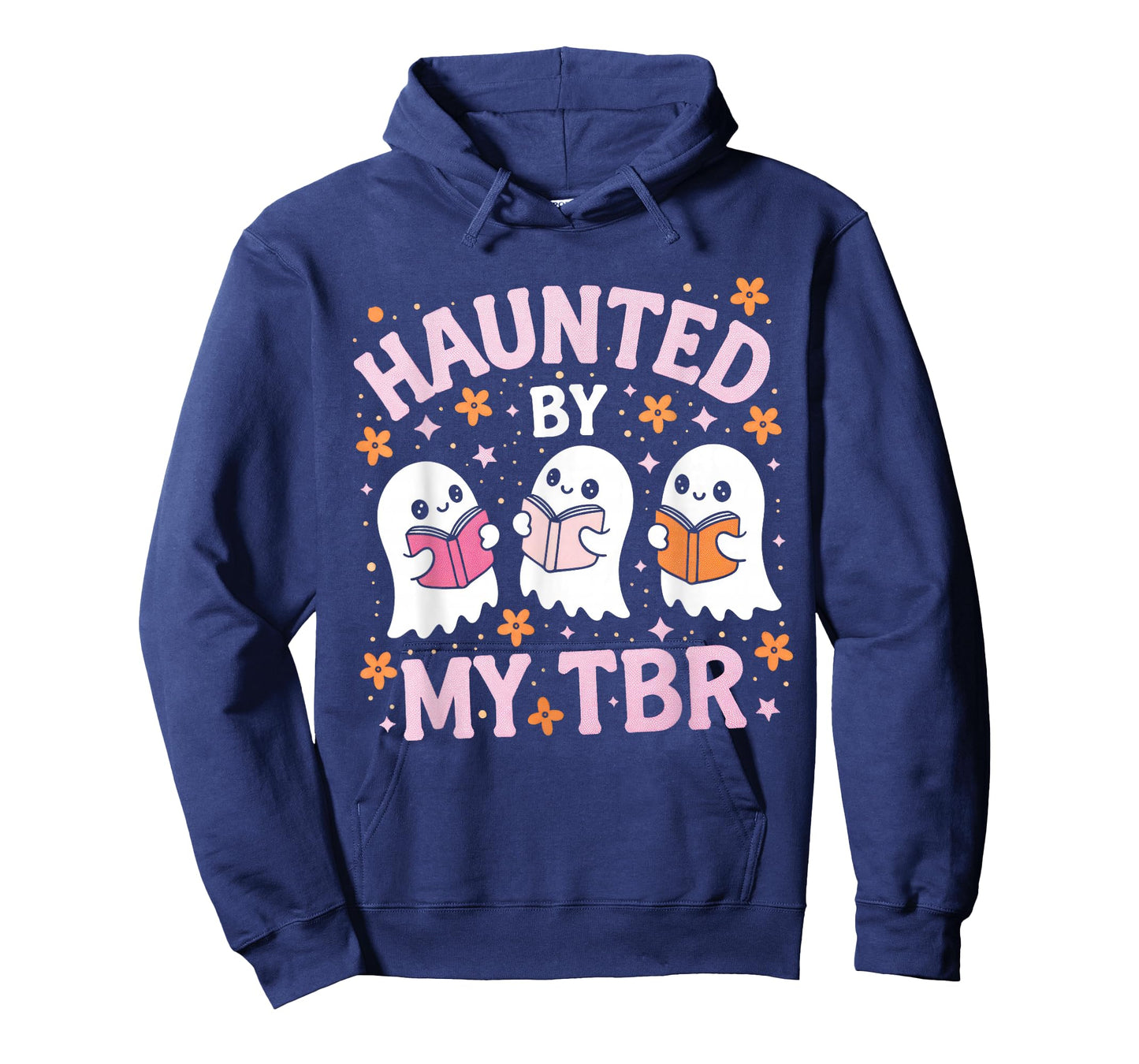 Haunted by My TBR Cute Ghost Reading Books Halloween T-Shirt