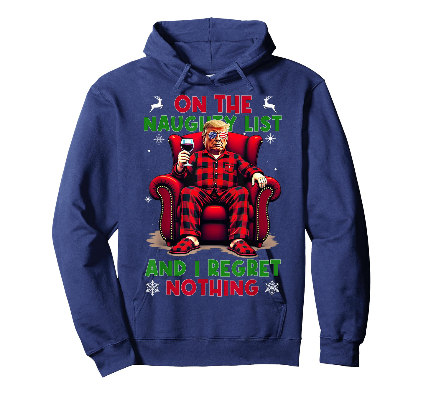 On the Naughty List and I Regret Nothing Horror Christmas T-Shirt