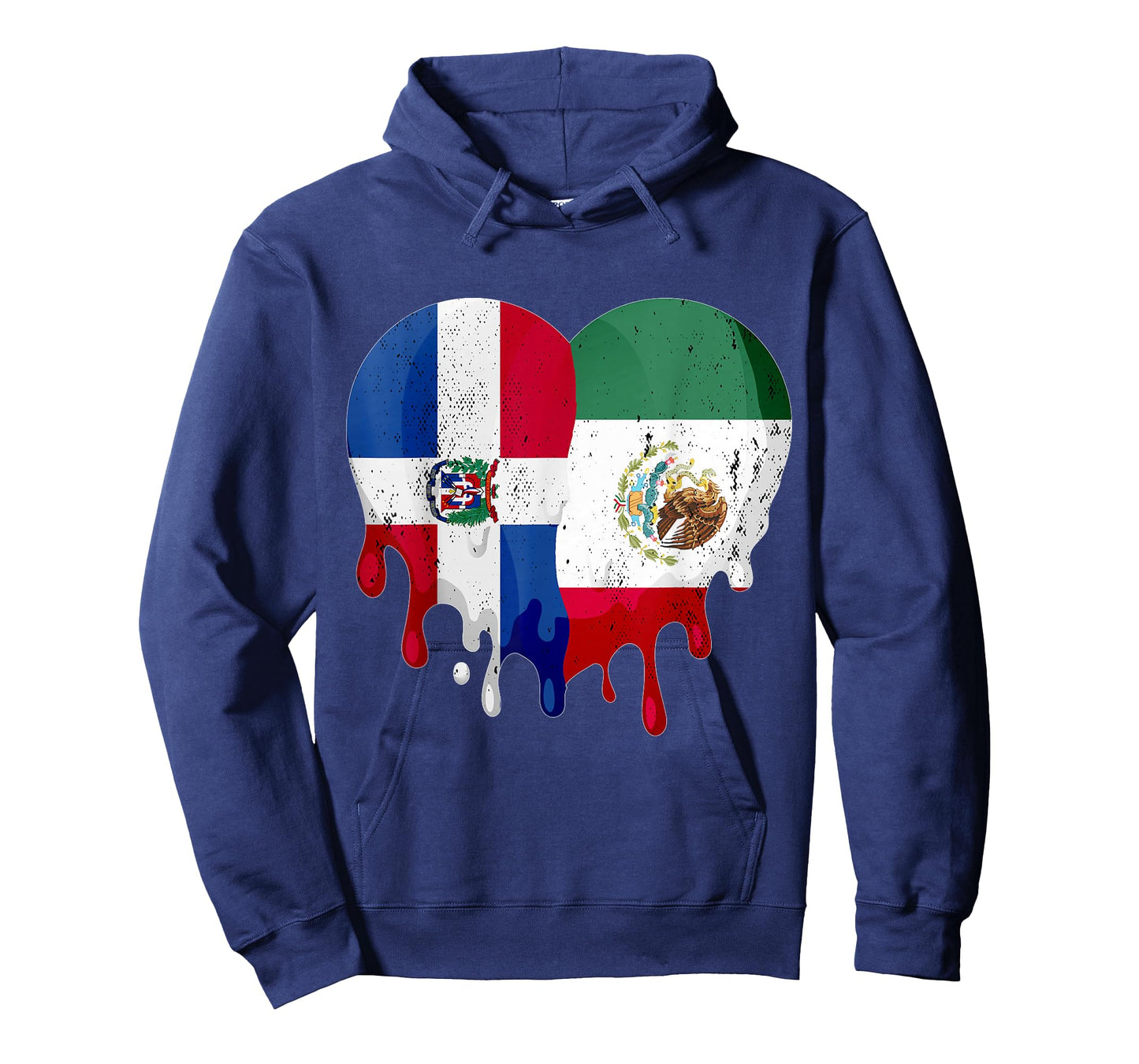 Dominican Republic Mexico Flag Heart Citizen Patriot T-Shirt