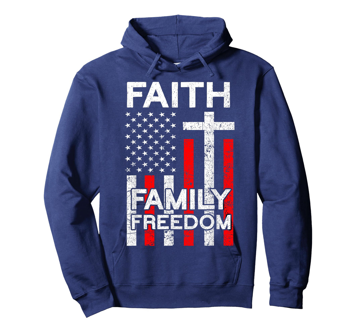 Faith Family Freedom | American Veterans Day Family Faith T-Shirt