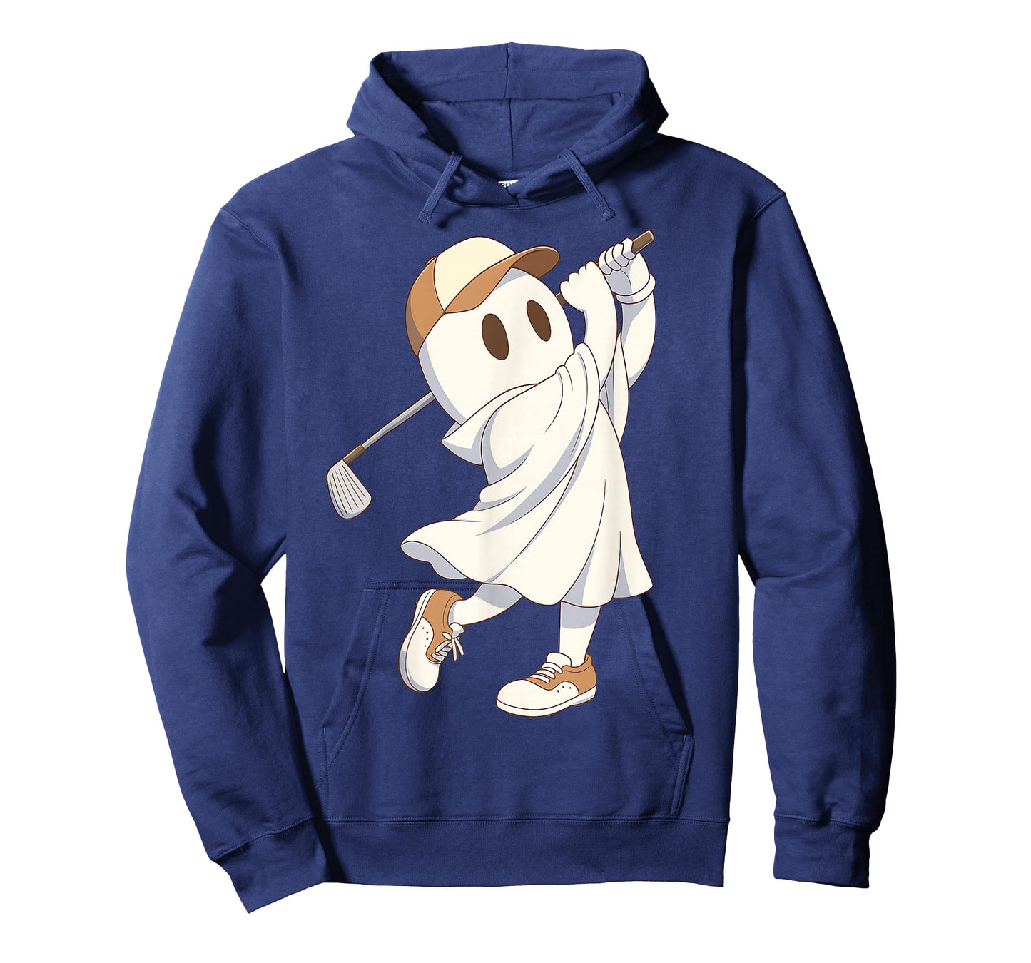 Funny Golf Costume Halloween Ghost Playing Graphic T-Shirt