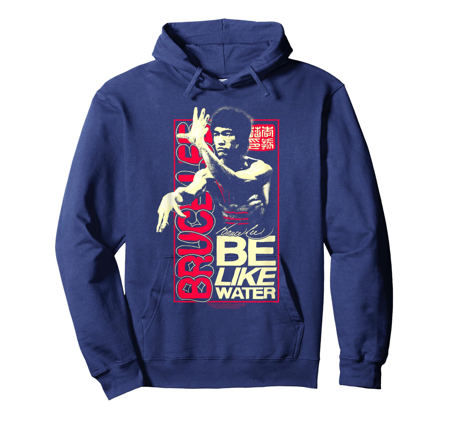 Bruce Lee Be Like Water Retro Martial Arts Poster T-Shirt