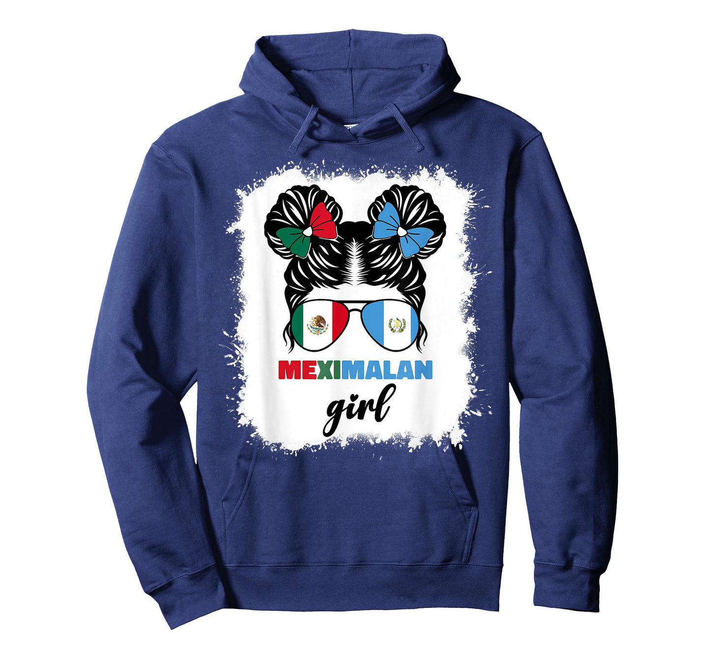 Half Mexican And Guatemalan Mexico Guatemala Flag Girl Kids T-Shirt
