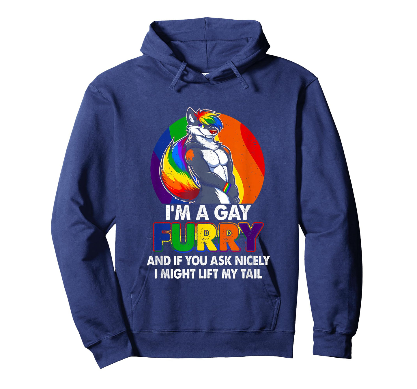 I'm A Gay a Furry Rainbow Fox Wolf Pride Month T-Shirt