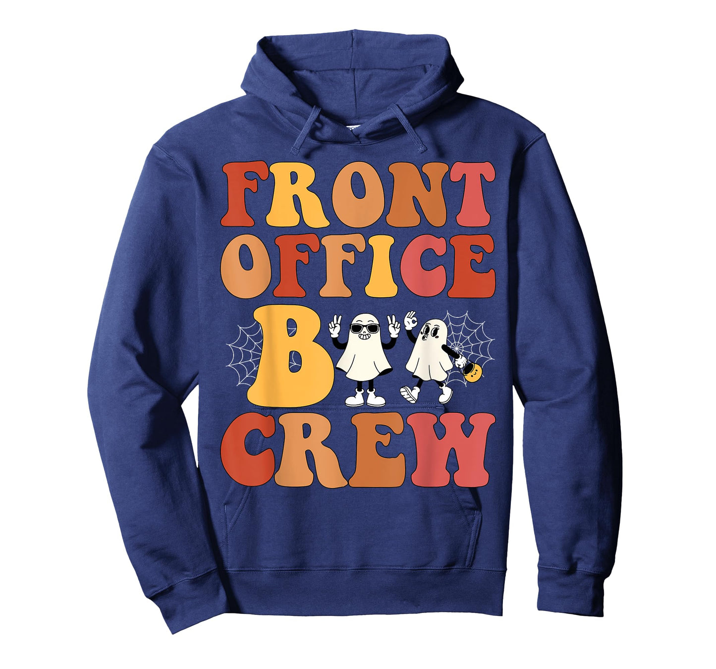 Retro Front Office Boo Crew Ghost Halloween Admin Squad T-Shirt