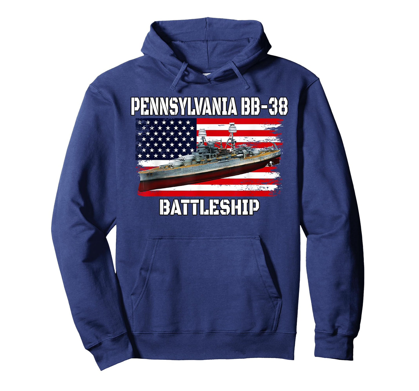 USS Pennsylvania BB-38 Battleship Veteran Father Dad Grandpa T-Shirt