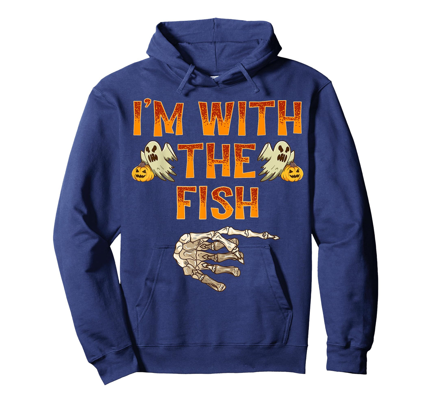I'm With The Fish Shirt Costume Funny Halloween Couple T-Shirt